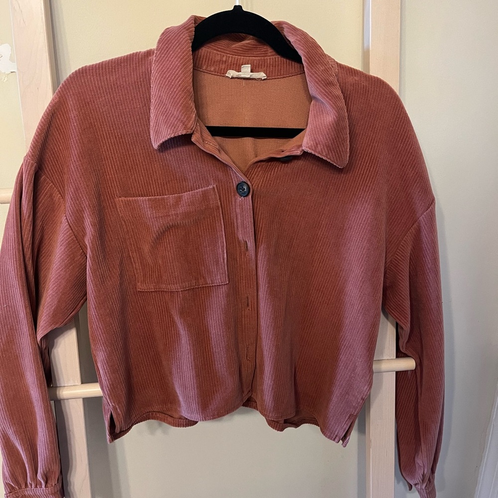 Madewell Women's Button Down Shirt in Rust